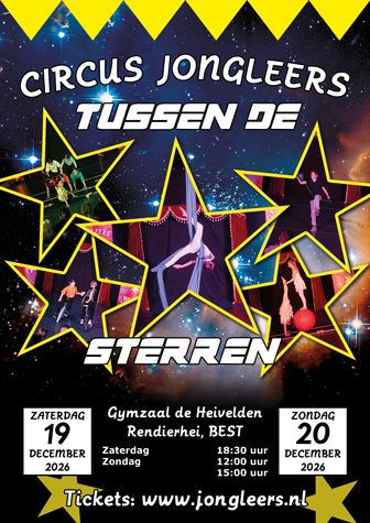 Wintercircus 2026: Circus Jongleers tussen de sterren!